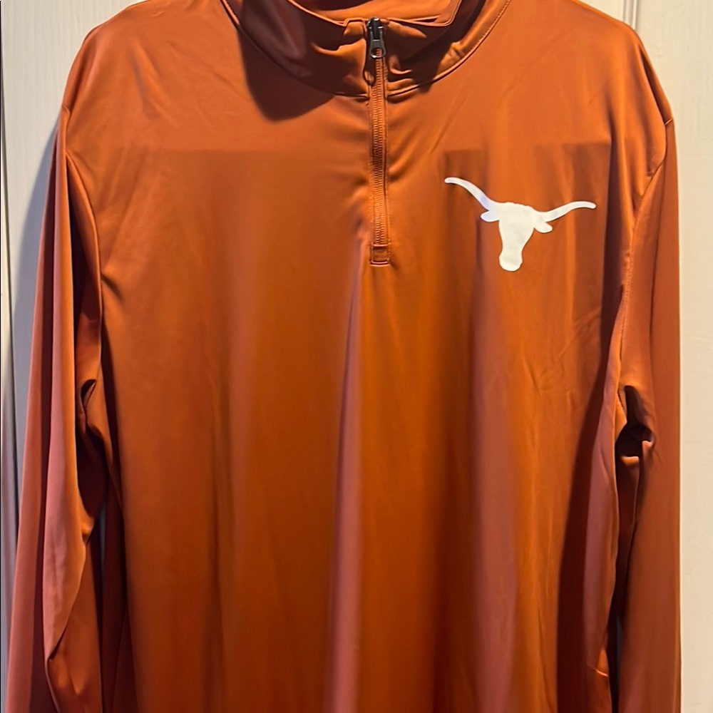 Burnt Orange Longhorn Pullover